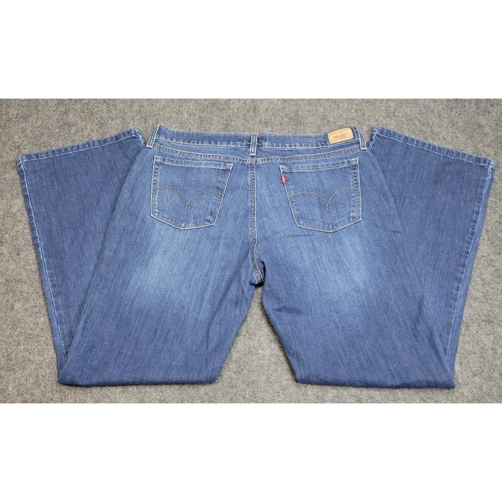 Levis 544 Jeans Womens 16M Blue Denim Y2K Streetwear Ultimate Lift Bootcut Leg